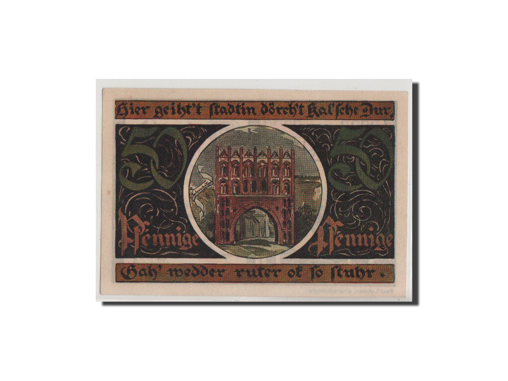 Billet, Allemagne, Malchin Stadt, 50 Pfennig, NEUF, Mehl:862.3