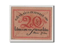 Banconote, Germania, Lübeck, 20 Pfennig, 1921, SPL+, Mehl:831.1