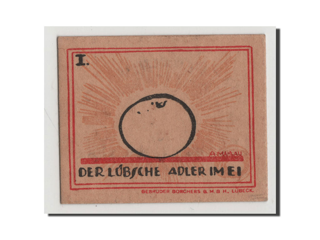 Banconote, Germania, Lübeck, 20 Pfennig, 1921, SPL+, Mehl:831.1