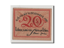 Geldschein, Deutschland, Lübeck, 20 Pfennig, 1921, UNZ-, Mehl:831.1