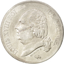 Monnaie, France, Louis XVIII, Louis XVIII, 5 Francs, 1823, Lille, TTB+, Argent