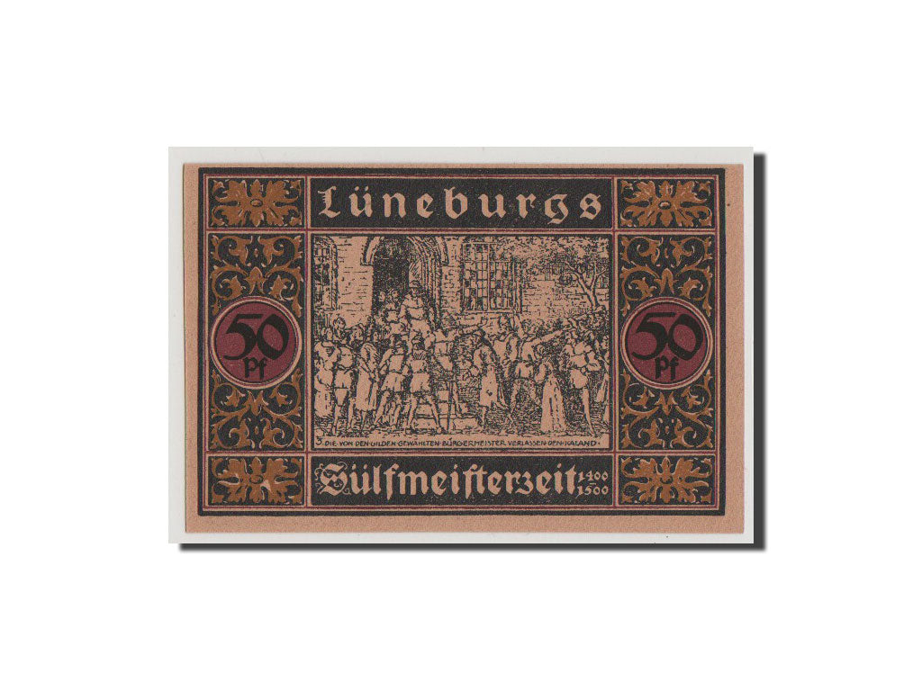 Geldschein, Deutschland, Luneburg Stadt, 50 Pfennig, 1921, UNZ, Mehl:840.2