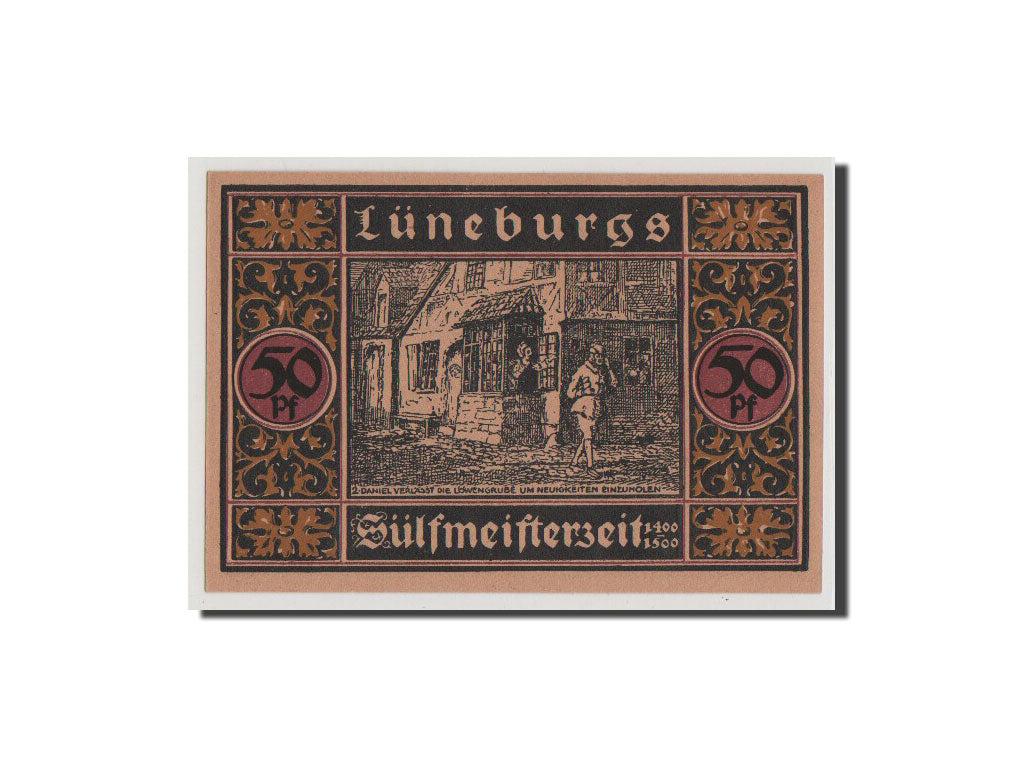 Geldschein, Deutschland, Luneburg Stadt, 50 Pfennig, 1921, UNZ, Mehl:840.2