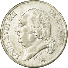 Monnaie, France, Louis XVIII, Louis XVIII, 5 Francs, 1822, Paris, TTB+, Argent