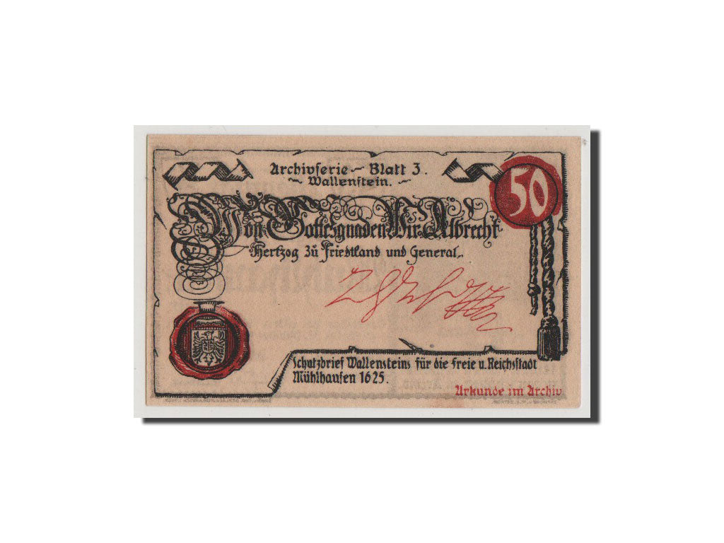 Geldschein, Deutschland, Provinz Sachsen, Thüringischer Teil, 50 Pfennig, 1921