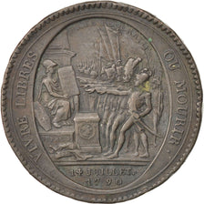 Constitution, Monnaie de Confiance de 5 Sols de Monneron, 1792, Brandon 223