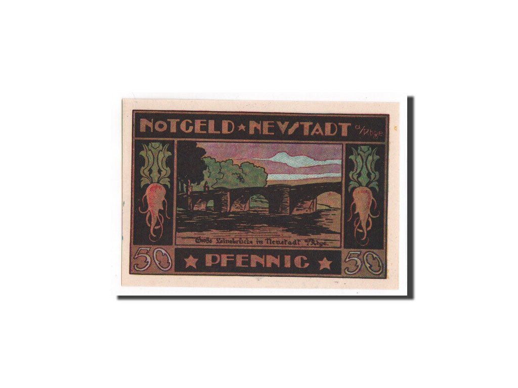 Billet, Allemagne, Neustadt Am Rubenberge Stadt, 50 Pfennig, 1921, NEUF