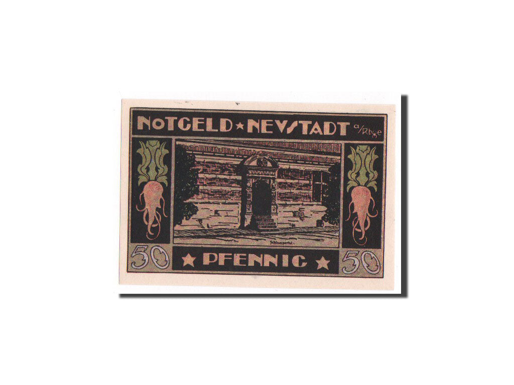 Billet, Allemagne, Neustadt Am Rubenberge Stadt, 50 Pfennig, 1921, NEUF