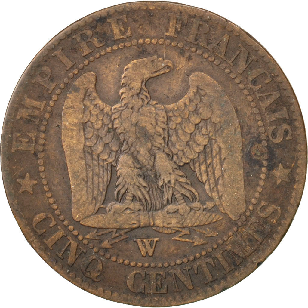 Coin, France, Napoleon III, Napoléon III, 5 Centimes, 1854, Lille, F(12-15)