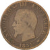 Moneda, Francia, Napoleon III, Napoléon III, 5 Centimes, 1855, Paris, BC