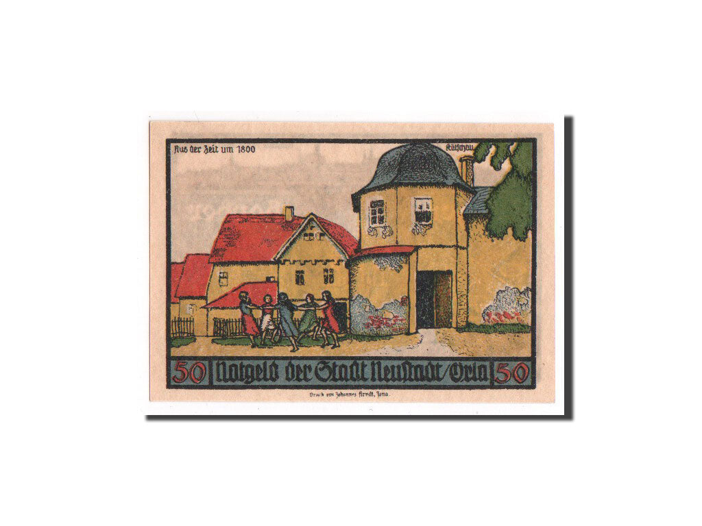 Banknote, Germany, Neustadt a.d Orla Stadt, 50 Pfennig, 1921, UNC(65-70)