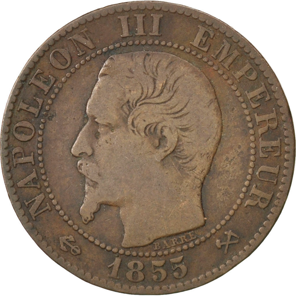 Münze, Frankreich, Napoleon III, Napoléon III, 5 Centimes, 1855, Rouen, S