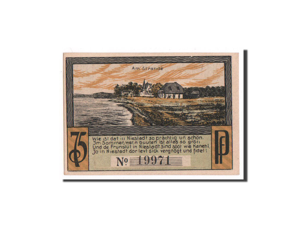 Banknote, Germany, Neustadt i. Holstein Stadt, 75 Pfennig, UNC(65-70)