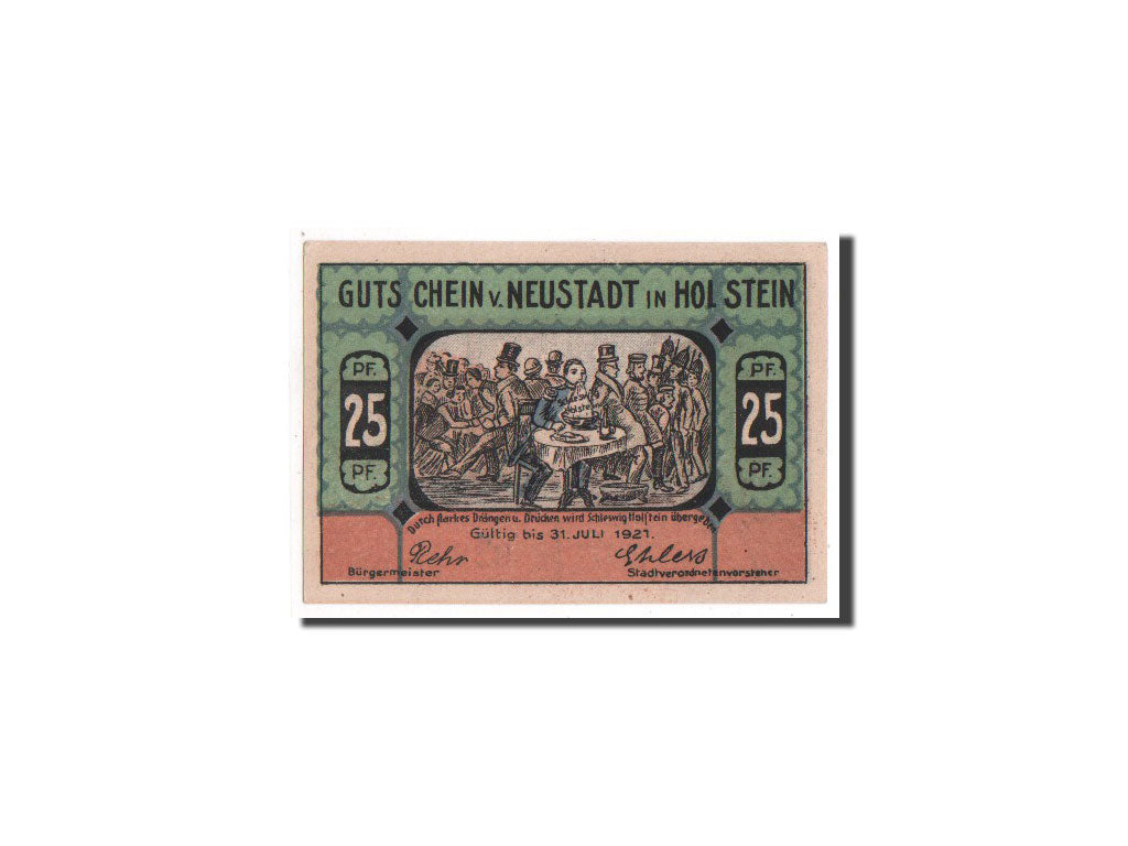 Banknote, Germany, Neustadt i. Holstein Stadt, 25 Pfennig, UNC(65-70)