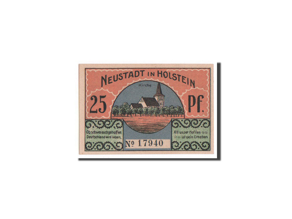 Banknote, Germany, Neustadt i. Holstein Stadt, 25 Pfennig, UNC(65-70)