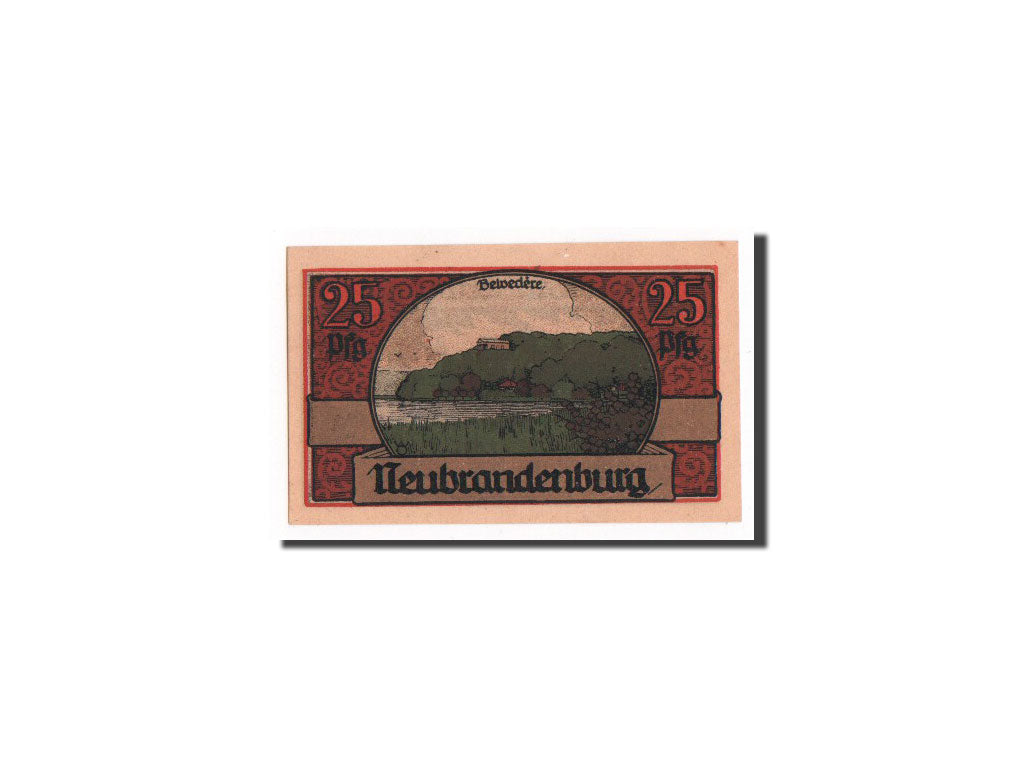 Banknote, Germany, Neubrandenburg Stadt, 25 Pfennig, 1921, UNC(65-70)