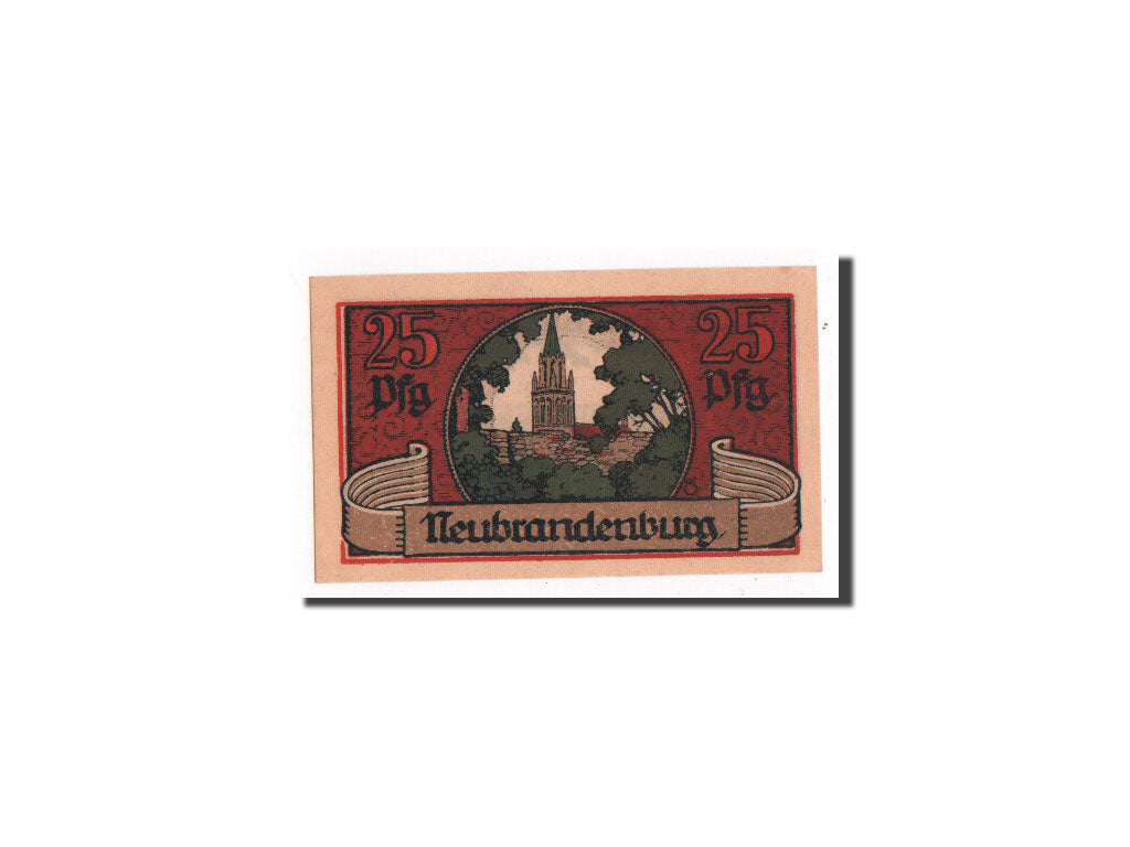 Banknote, Germany, Neubrandenburg Stadt, 25 Pfennig, 1921, UNC(65-70)