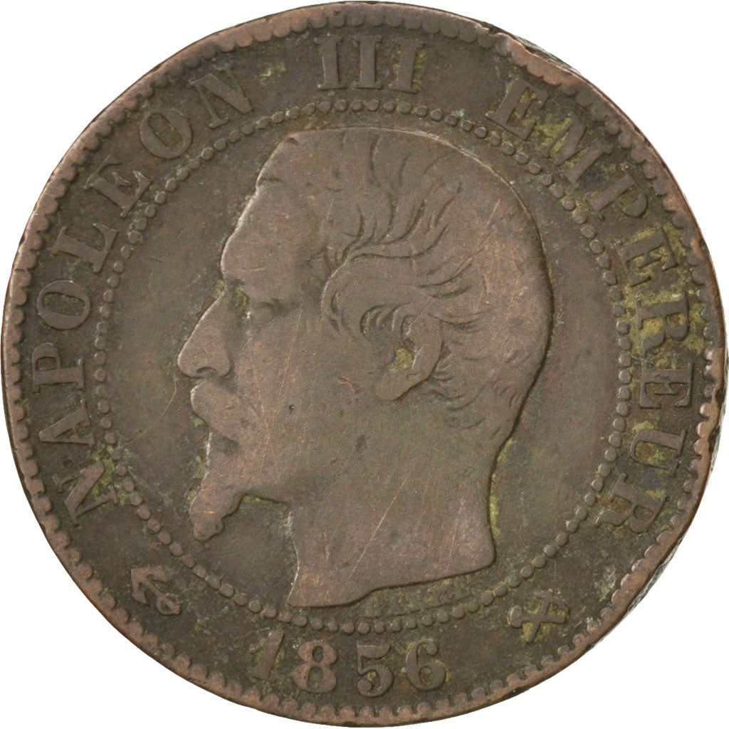 Münze, Frankreich, Napoleon III, Napoléon III, 5 Centimes, 1856, Rouen, SGE+