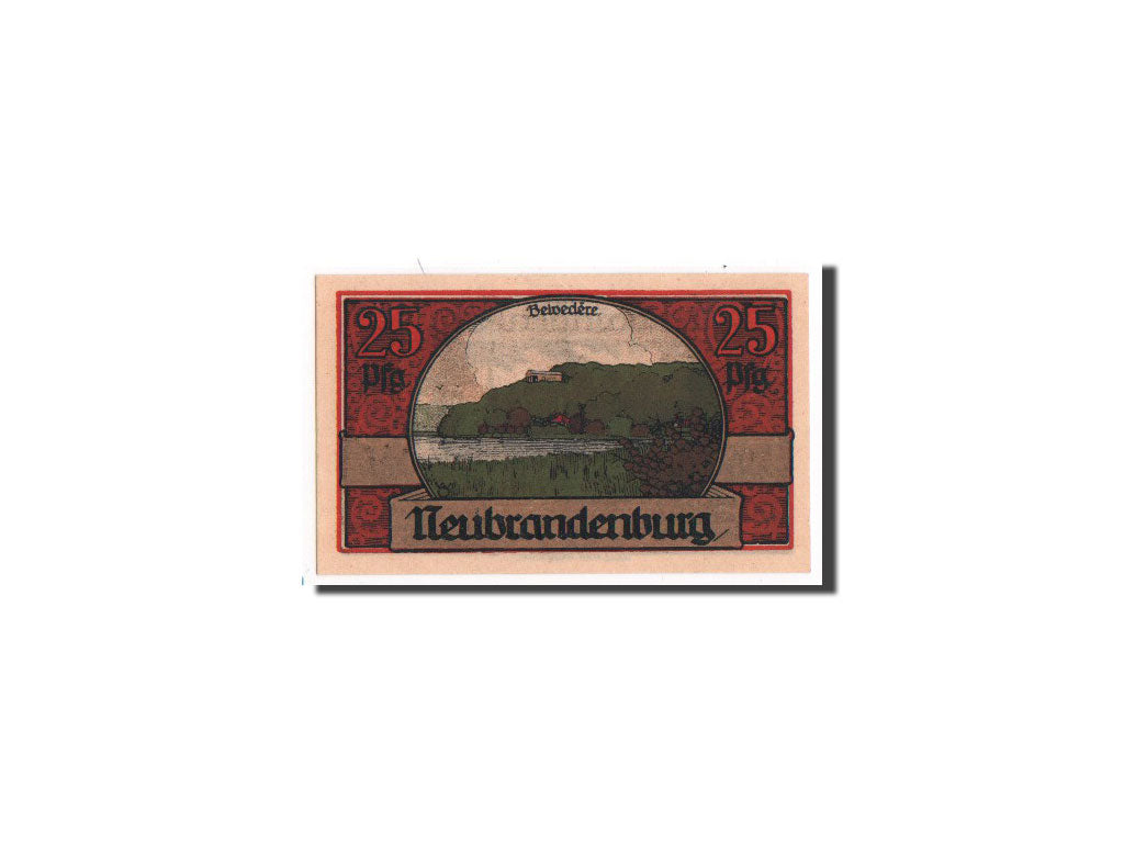 Banknote, Germany, Neubrandenburg Stadt, 25 Pfennig, 1921, UNC(65-70)