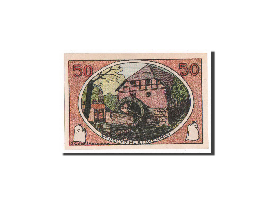 Billet, Allemagne, Neustadt Am Rubenberge Stadt, 50 Pfennig, 1921, NEUF