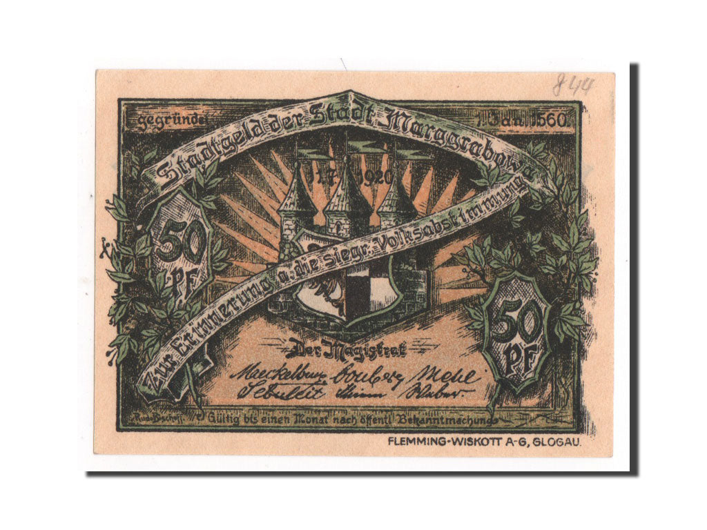 Banknote, Germany, Ostpreußen, 50 Pfennig, UNC(65-70), Mehl:868.1