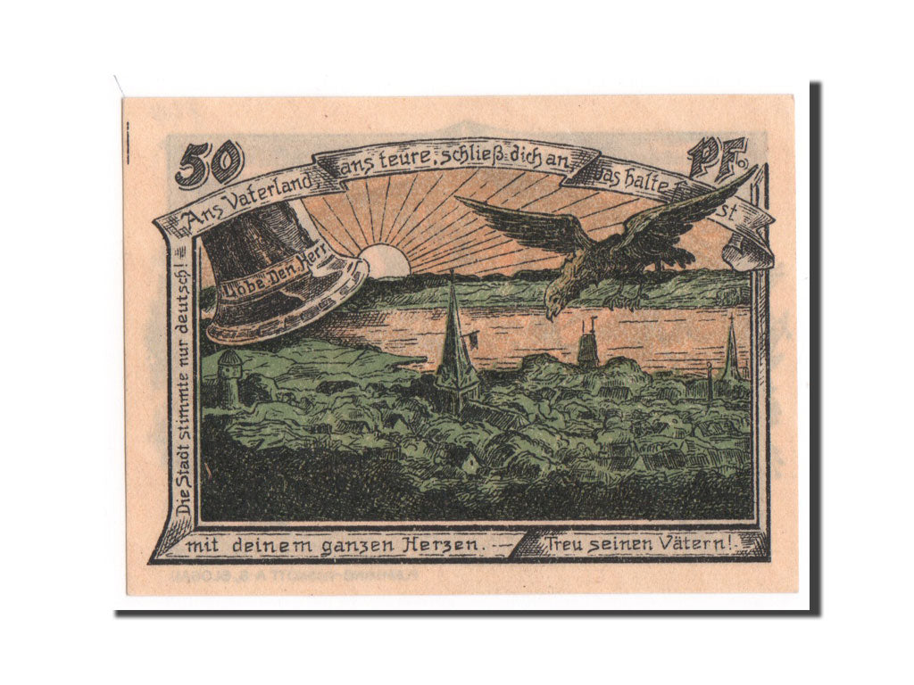 Banknote, Germany, Ostpreußen, 50 Pfennig, UNC(65-70), Mehl:868.1