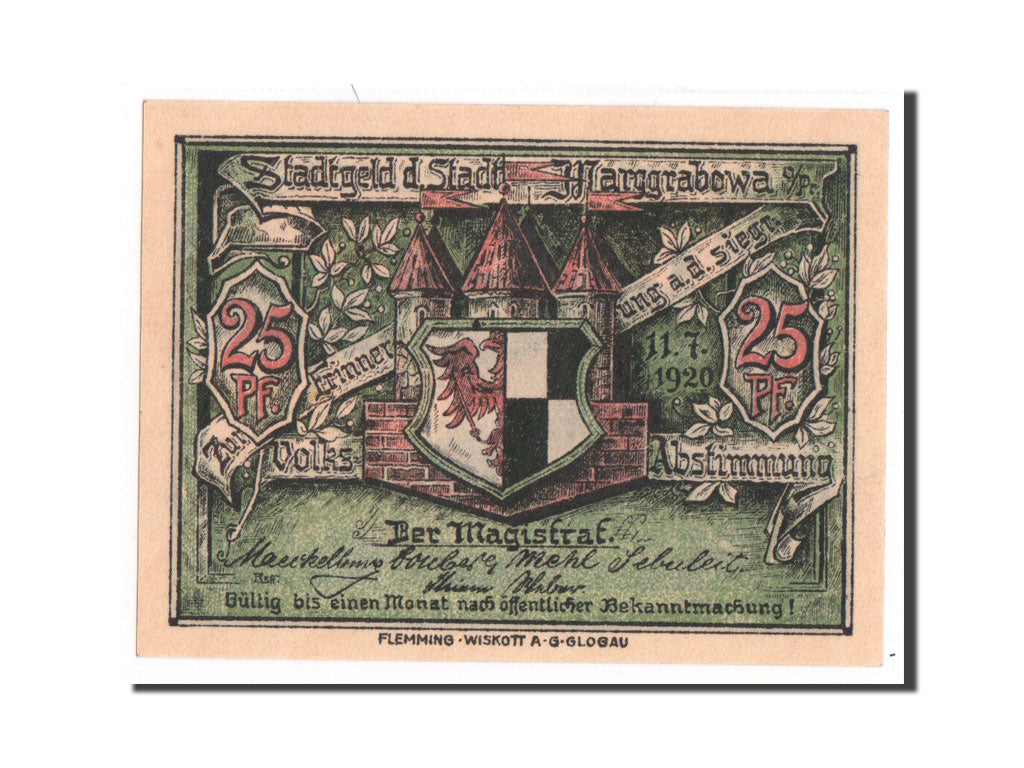 Banknote, Germany, Ostpreußen, 25 Pfennig, UNC(65-70), Mehl:868.1