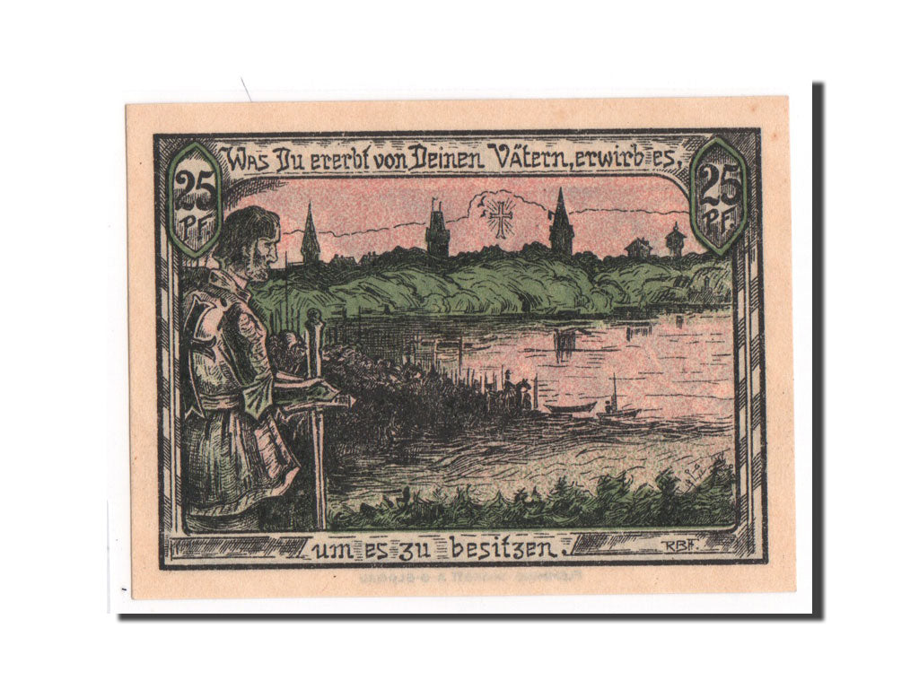 Banknote, Germany, Ostpreußen, 25 Pfennig, UNC(65-70), Mehl:868.1