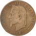 Moneda, Francia, Napoleon III, Napoléon III, 5 Centimes, 1862, Paris, BC