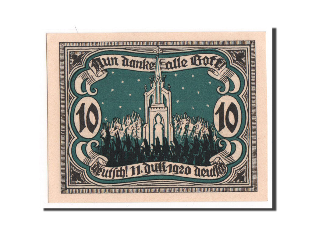 Banknote, Germany, 10 Pfennig, UNC(65-70)
