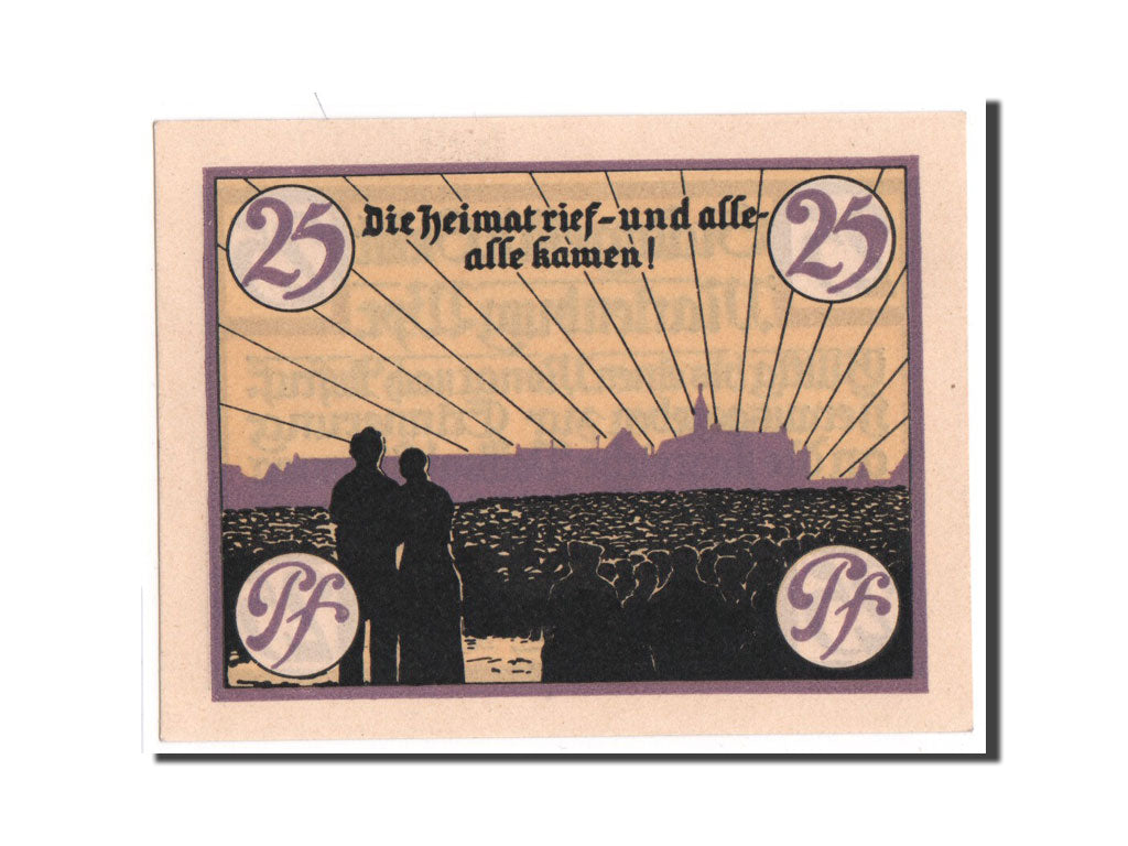 Banconote, Germania, 25 Pfennig, FDS