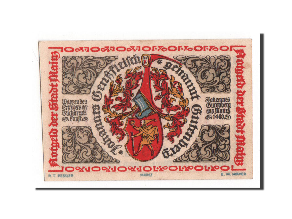 Banknote, Germany, Mainz Stadt, 10 Pfennig, 1921, UNC(65-70), Mehl:860.2