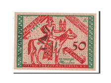 Billet, Allemagne, Magdeburg Stadt, 50 Pfennig, 1921, NEUF, Mehl:857.1