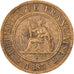 Coin, French Indochina, Cent, 1885, Paris, AU(50-53), Bronze, KM:1, Lecompte:37