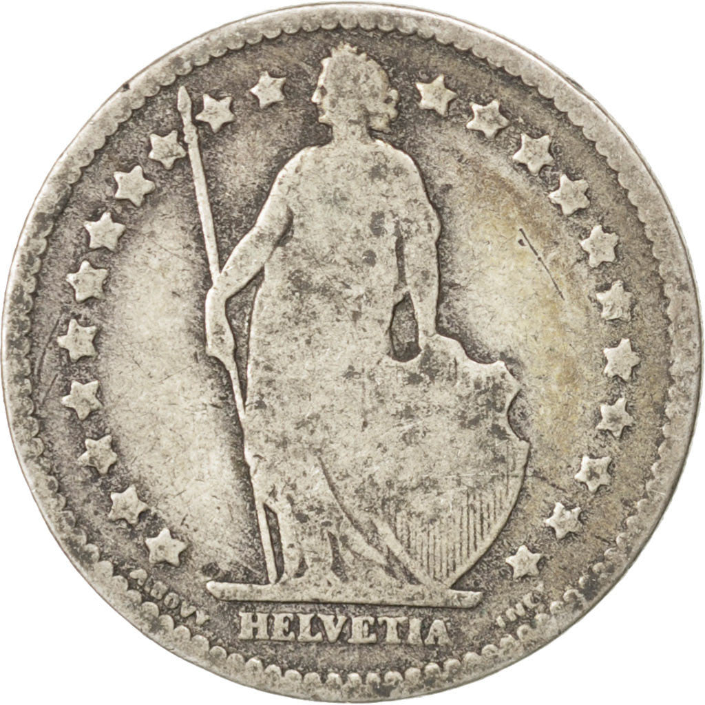 Monnaie, Suisse, Franc, 1875, Bern, B+, Argent, KM:24