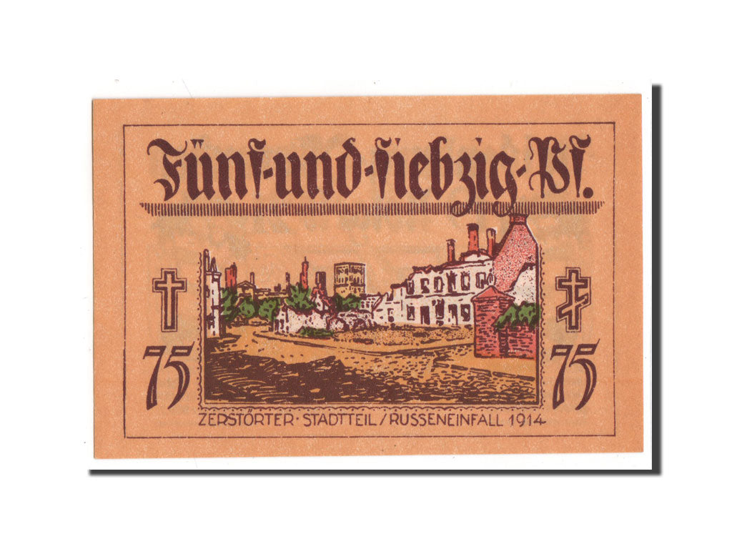 Banknote, Germany, Neidenburg Stadt, 75 Pfennig, 1921, 1921-11-01, UNC(65-70)