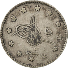 Turchia, Muhammad V, Kurush, 1910, Qustantiniyah, BB, Argento, KM:748