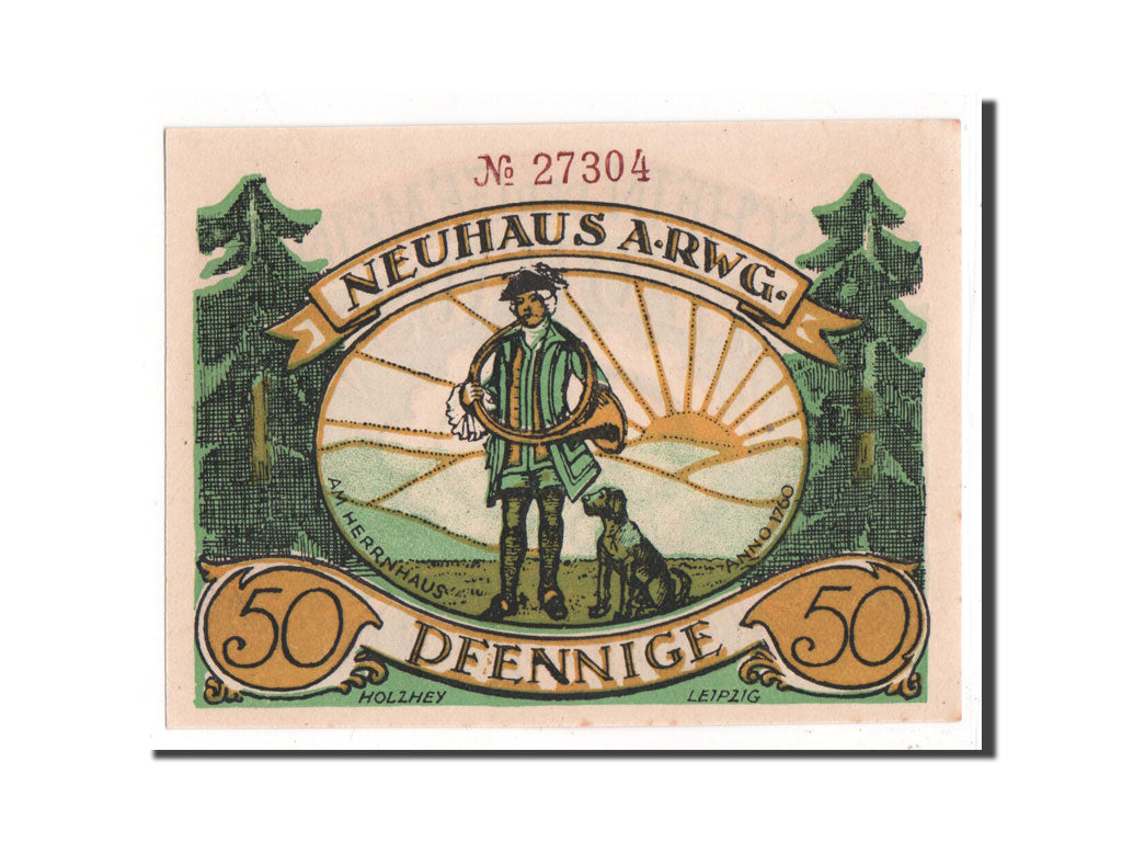 Banknote, Germany, Neuhaus am Rennweg Gemeinde, 50 Pfennig, 1921, UNC(65-70)