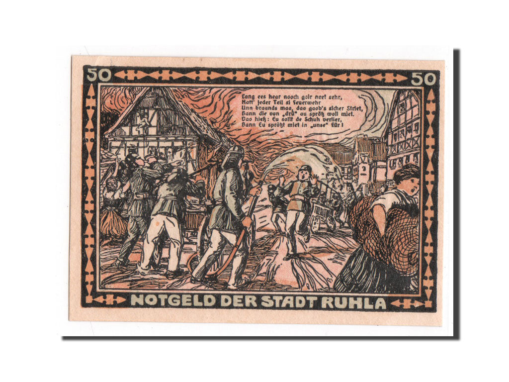 Banknote, Germany, Ruhla Stadte, 50 Pfennig, 1921, UNC(65-70), Mehl:1153.1
