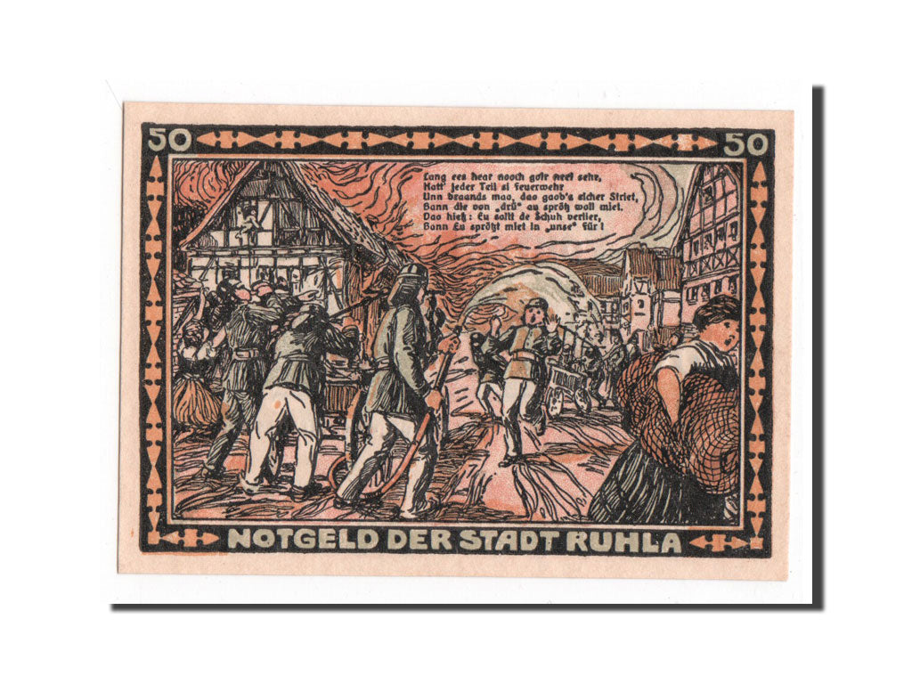 Banknote, Germany, Ruhla Stadte, 50 Pfennig, 1921, UNC(65-70), Mehl:1153.1