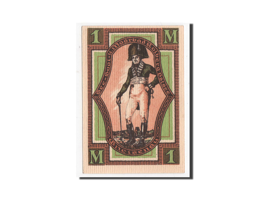 Banknot, Niemcy, Kolberg Stadt, 1 Mark, 1921, UNC(65-70), Mehl:737.1