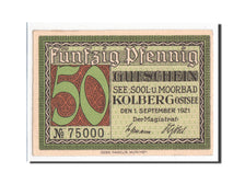 Germania, Kolberg Stadt, 50 Pfennig, 1921, FDS, Mehl:737.1