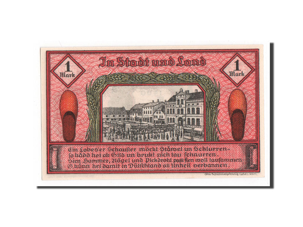 Germany, Pommern, 1 Mark, 1921, 1921-10-01, UNC(65-70), Mehl #755.1d