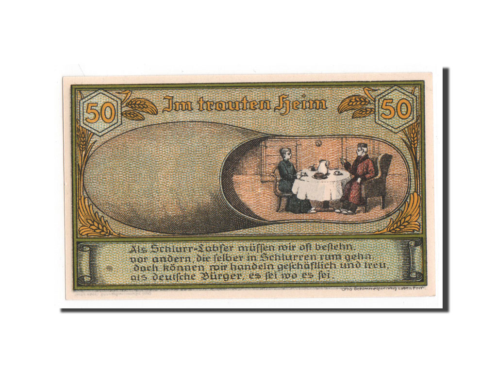 Banknote, Germany, Pommern, 50 Pfennig, 1921, 1921-10-01, UNC(65-70)