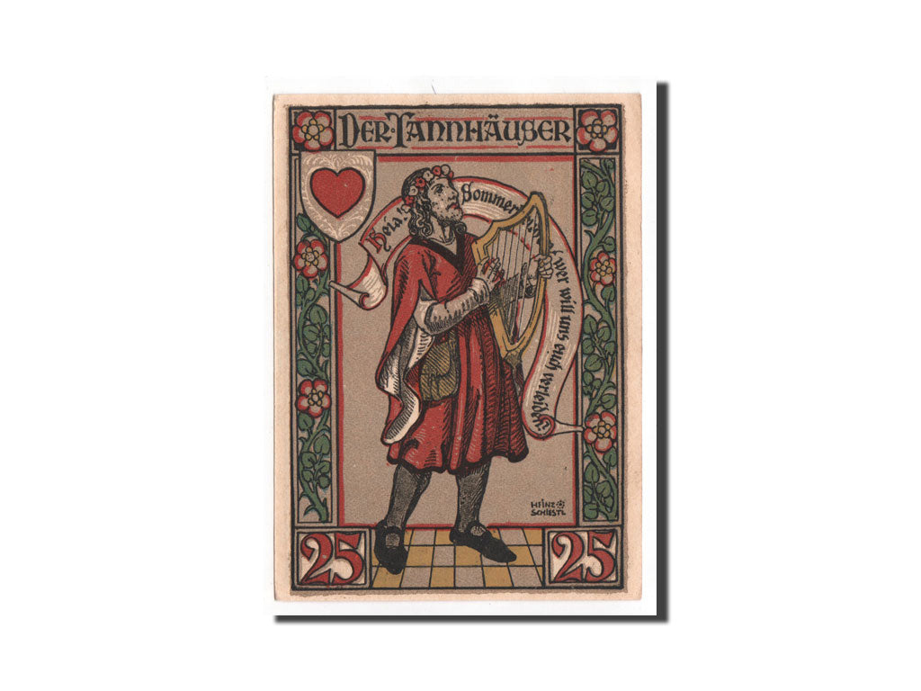 Banknote, Germany, Eisenach Stadt, 25 Pfennig, UNC(65-70), Mehl:320.4