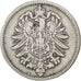 GERMANIA - IMPERO, Wilhelm I, Mark, 1875, Berlin, MB+, Argento, KM:7