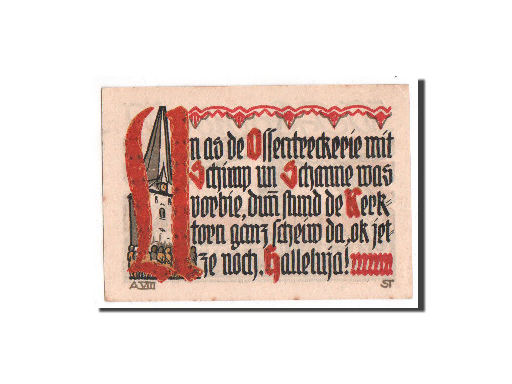 Banknote, Germany, Schoppenstedt, 50 Pfennig, UNC(65-70), Mehl:1199.1a