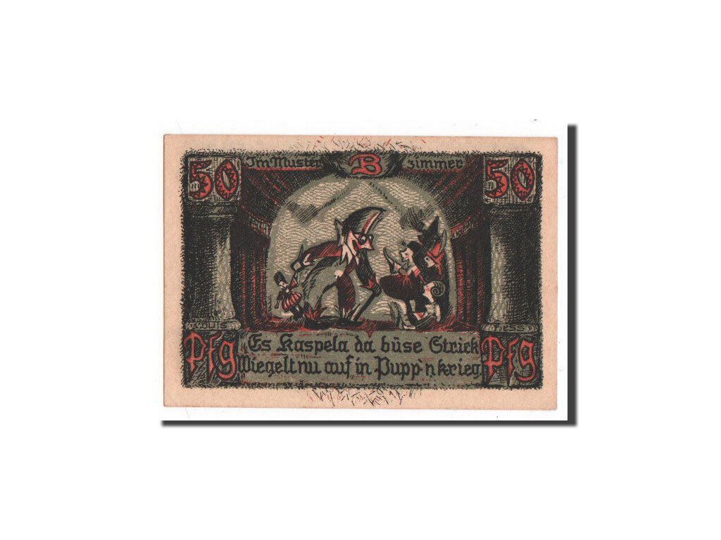 Banknote, Germany, Sonneberg, 50 Pfennig, UNC(65-70), Mehl:1244.2
