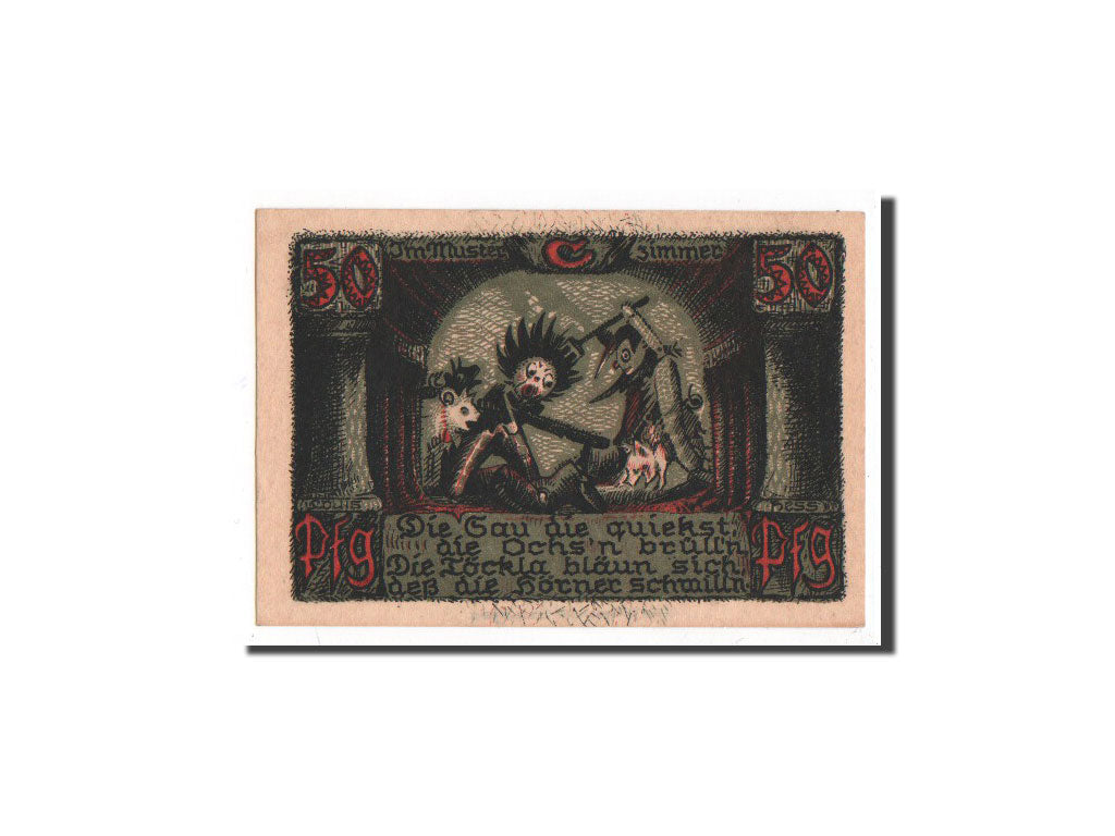 Banknote, Germany, Sonneberg, 50 Pfennig, UNC(65-70), Mehl:1244.2