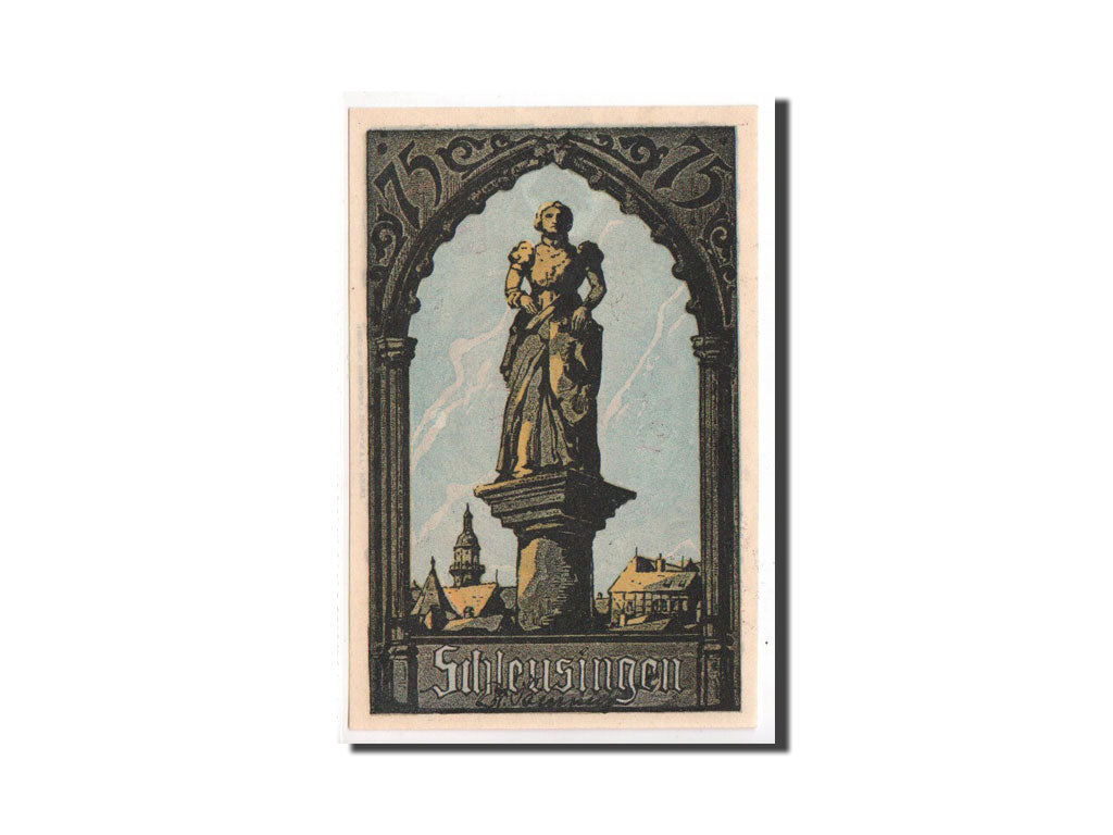 Banknote, Germany, Schleusingen Stadt, 75 Pfennig, UNC(65-70), Mehl:1181.1a